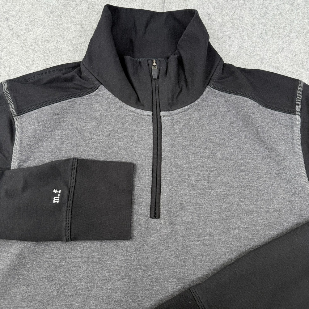 Foreign Rider Co Men's 1/4 Zip Performance Pullover Size 3 Large Soft‎ Black